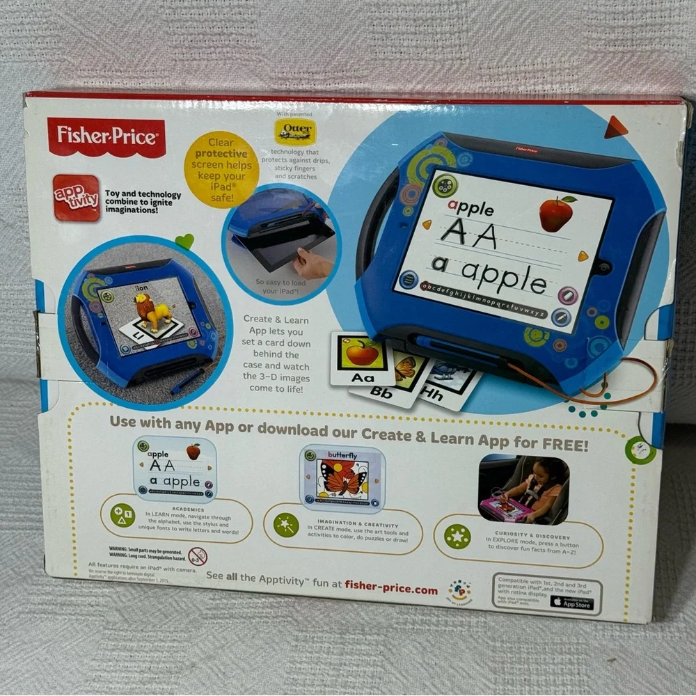 New Fisher-Price Blue Tablet Laugh N Learn Apptivity Case‎